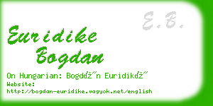 euridike bogdan business card